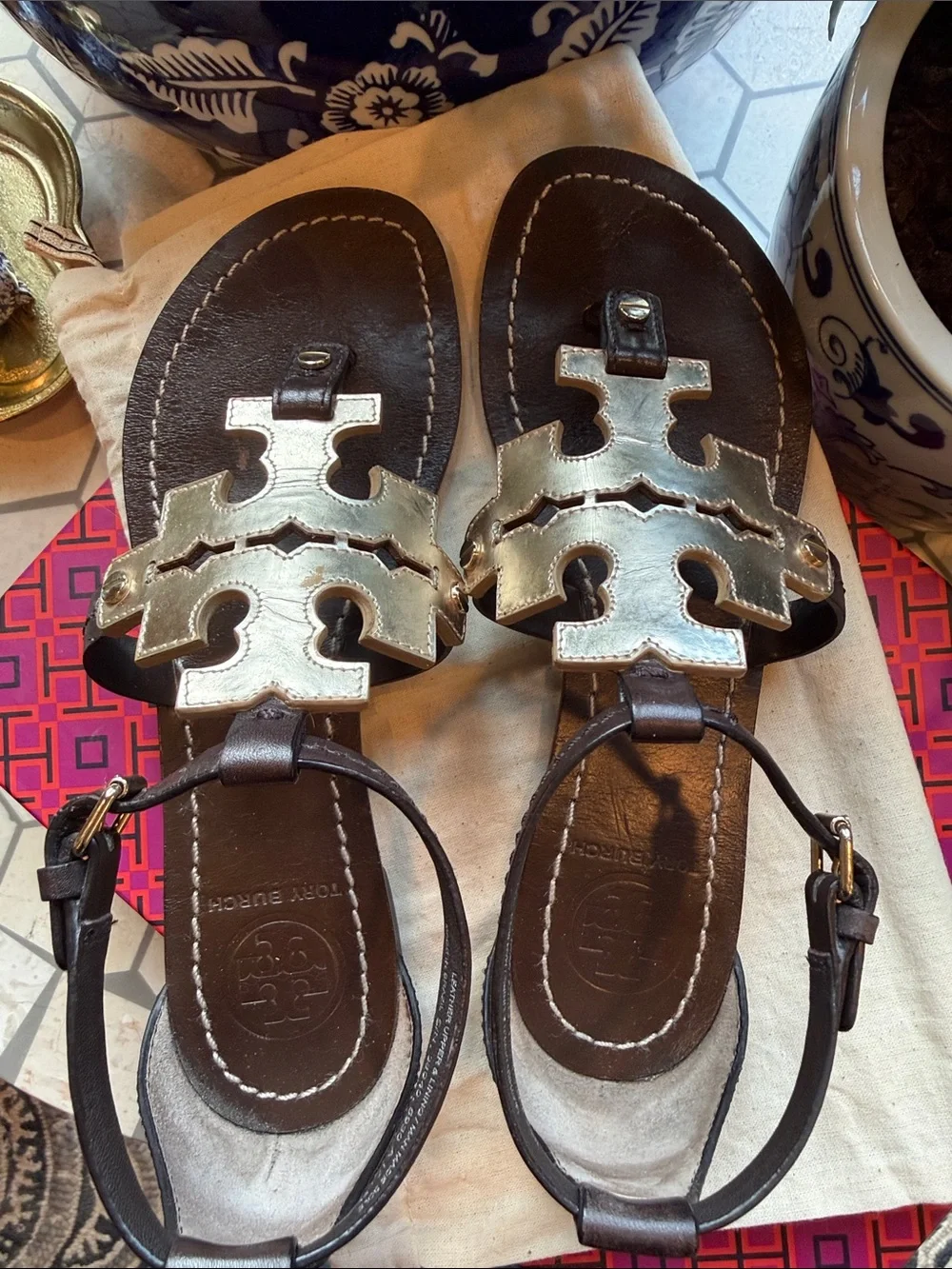 🌴🥥⭐️ Tory Burch Phoebe Flat Sandal